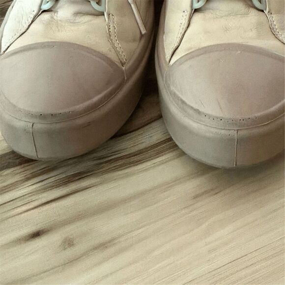 ECCO Flexure T-Cap Low Pink Leather Sneakers Womans Size 9 - Picture 4 of 8